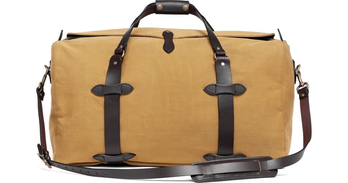 brooks brothers leather duffle