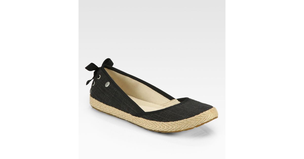 black canvas espadrilles flats