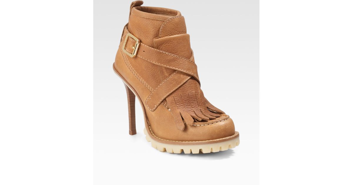lugsole ankle boots