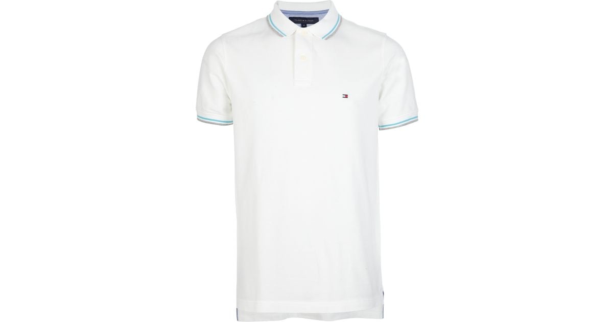 white tommy hilfiger polo shirts