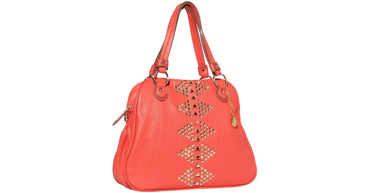 Buddha Holden Studded Bag In Orange Lyst