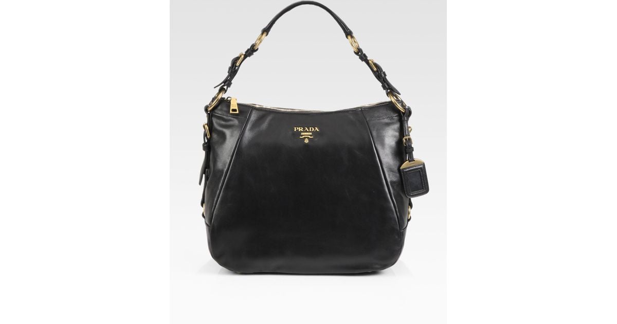 where to buy fake prada bags - Prada Soft Calf Hobo Bag in Black for Men | Lyst