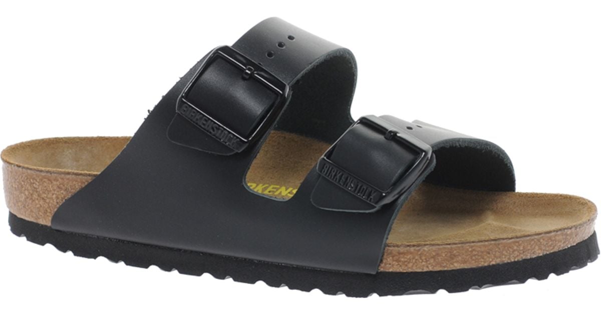 birkenstock arizona slim leather black