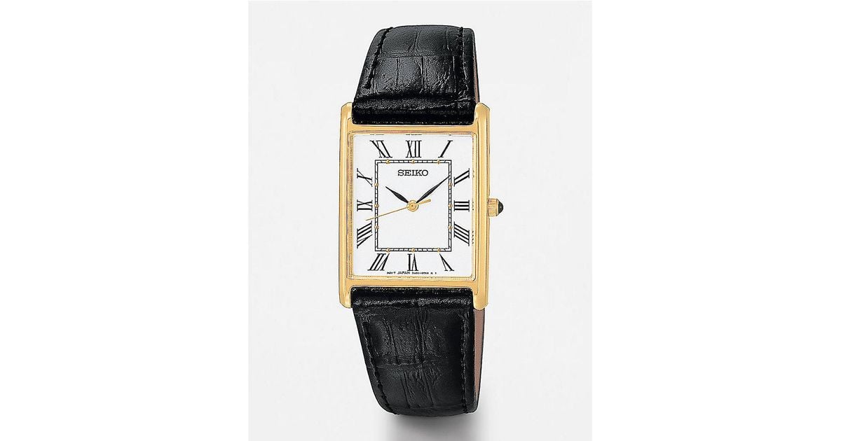 seiko men's rectangular watches