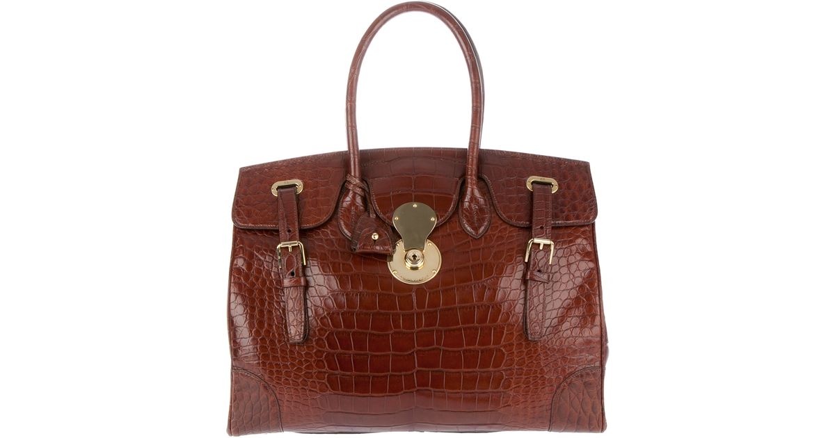 Lyst Ralph Lauren Ricky Bag In Brown