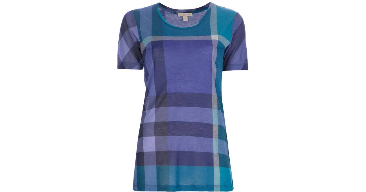 blue burberry tshirt