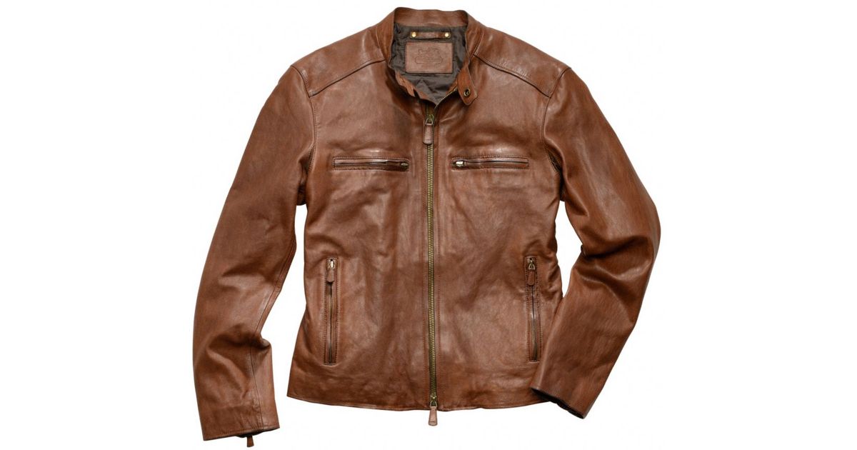 Lyst - Coach Bleecker Leather Racer in Brown for Men