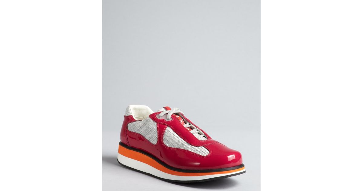prada mesh panelled sneakers