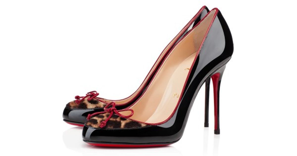 Christian louboutin A La Peche in Black (leopard) | Lyst  