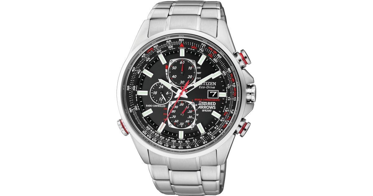citizen red arrows world time chronograph