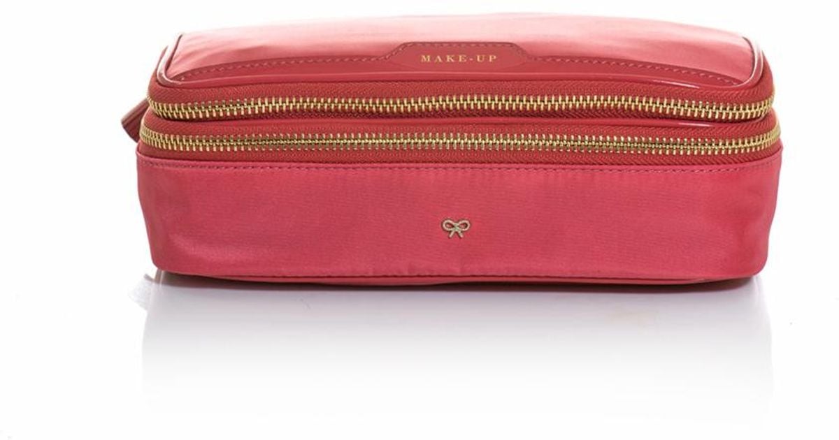 Lyst Anya Hindmarch Makeup Bag in Pink