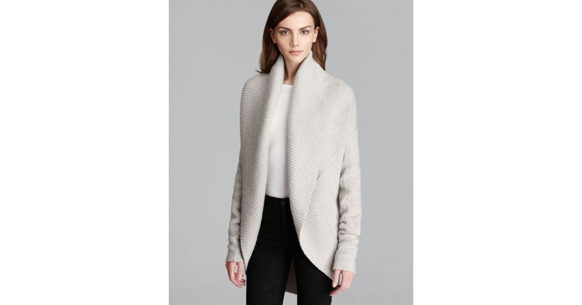 Vince Cardigan Circle in Natural | Lyst