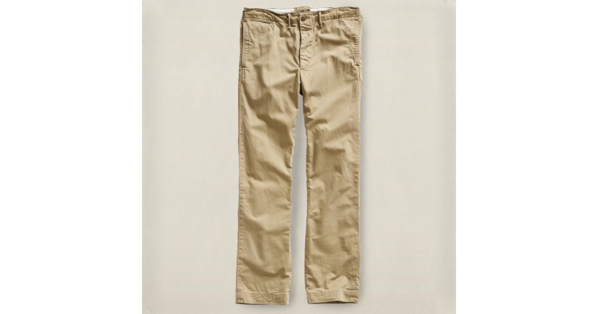 rrl cotton officer's chino