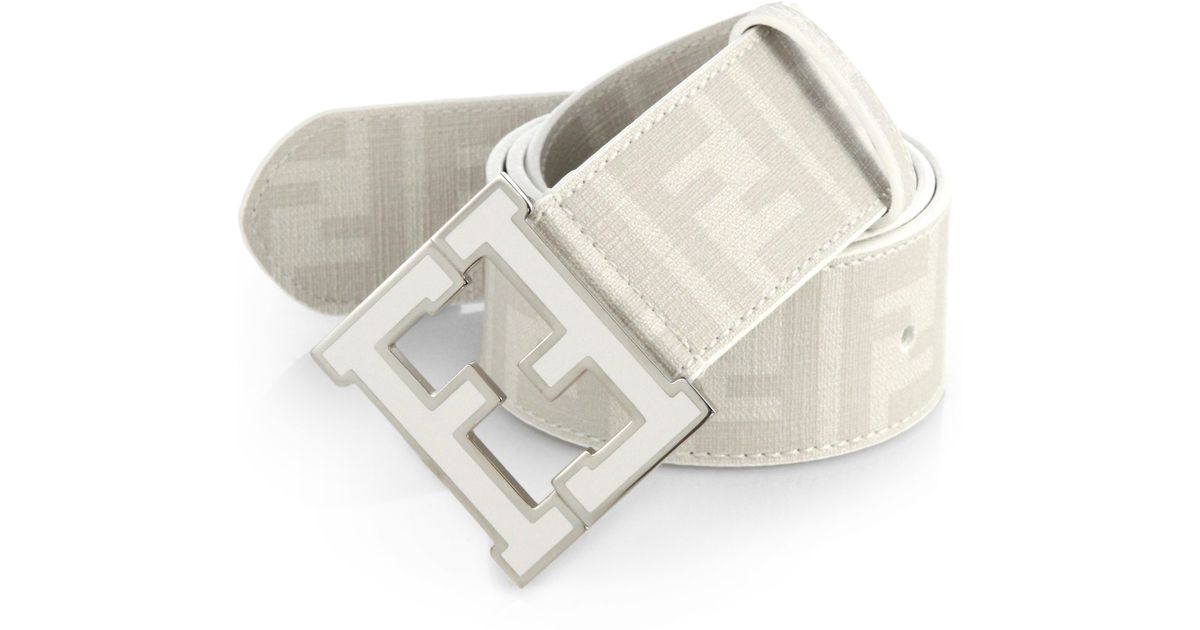 white fendi belt men's