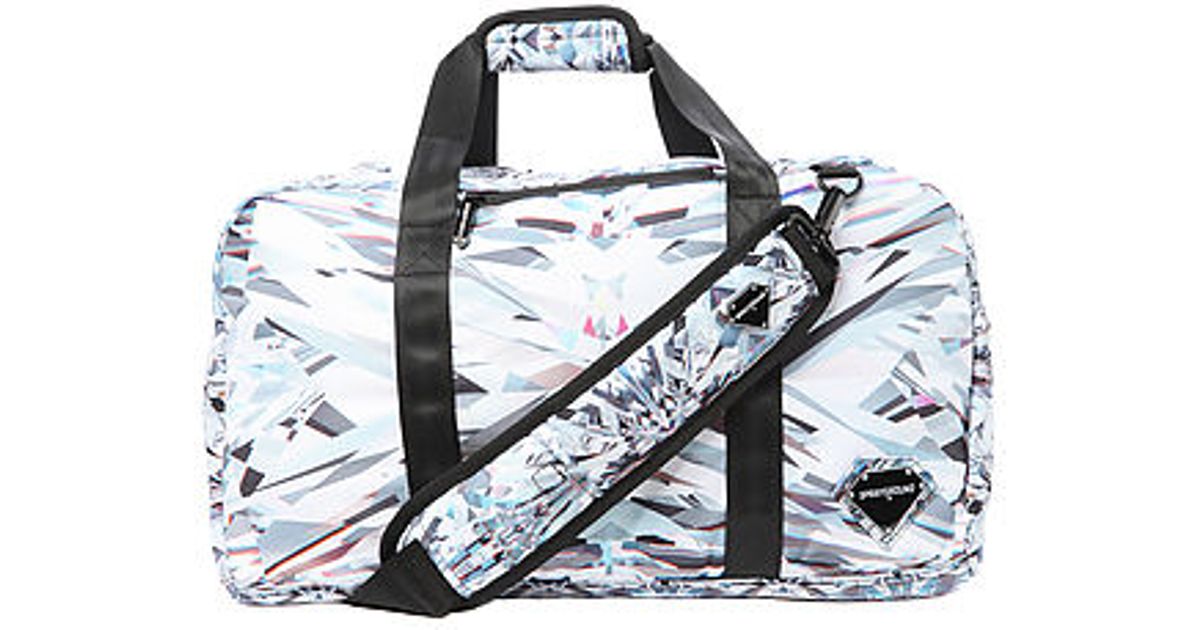 Lyst Sprayground The Diamond Laptop Duffle Bag In White For Men