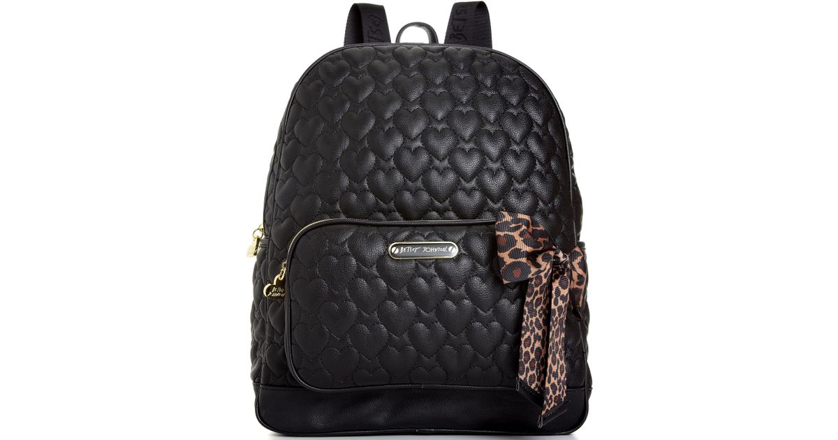 Lyst Betsey johnson Large Bow Backpack in Black