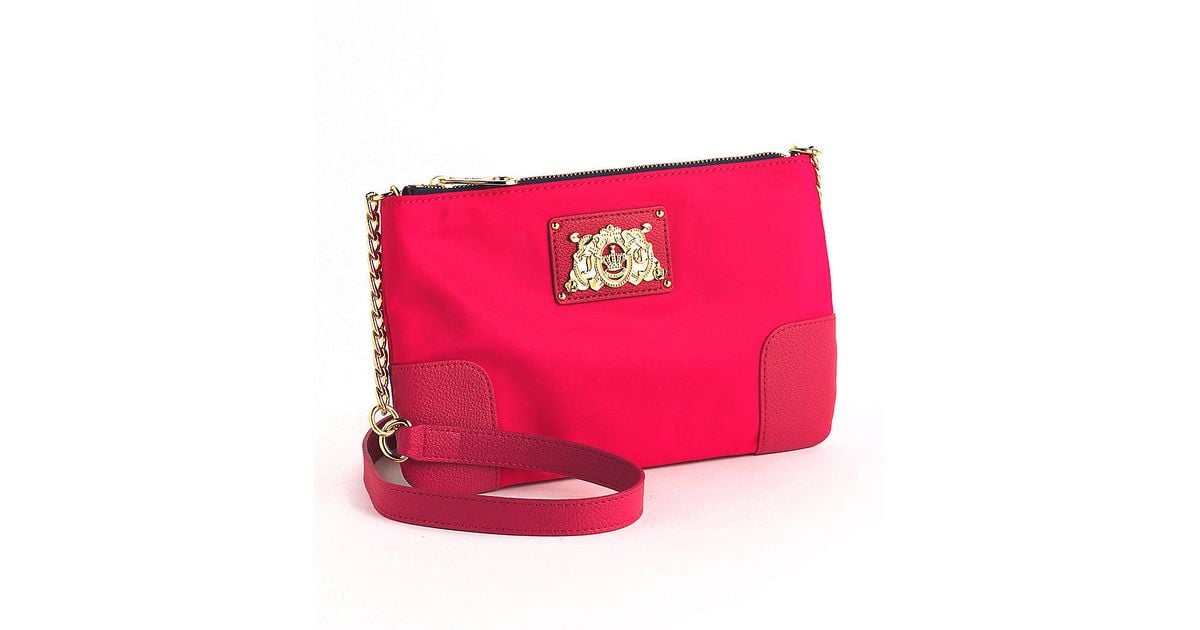 Lyst Juicy couture Lou Lou Leather Crossbody Bag in Pink