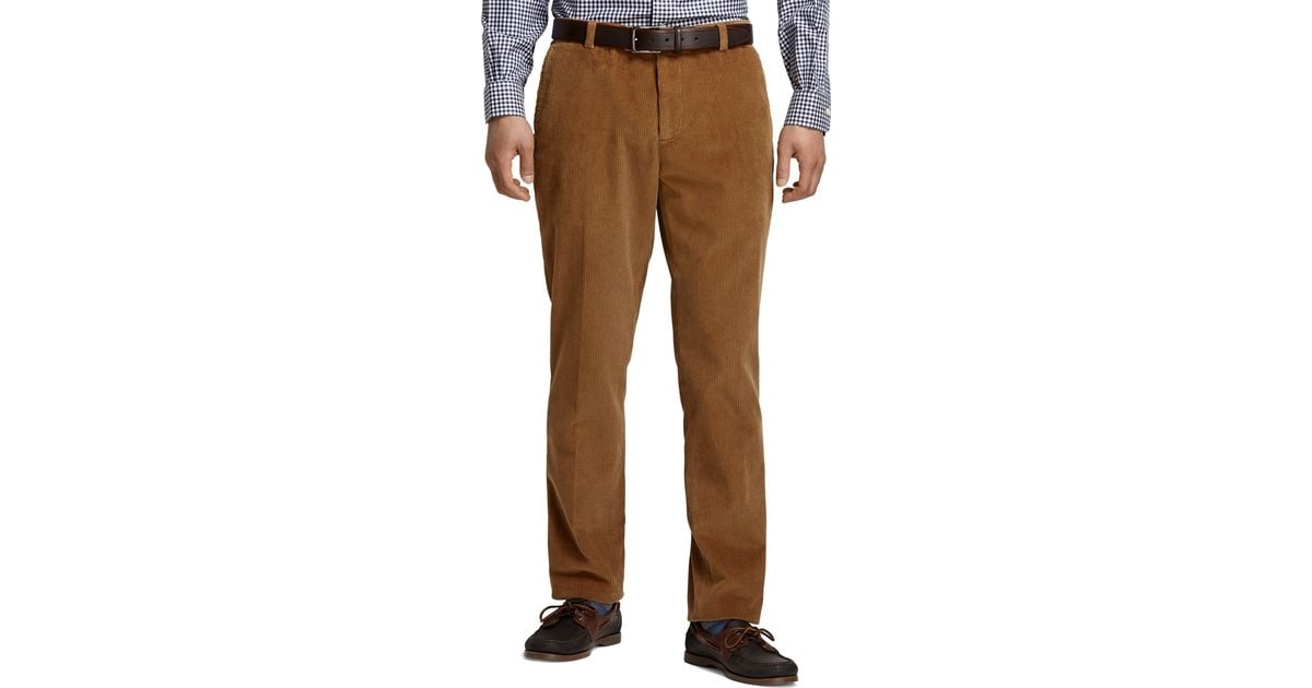 Lyst - Brooks Brothers Milano 8wale Corduroy Pants in Natural for Men