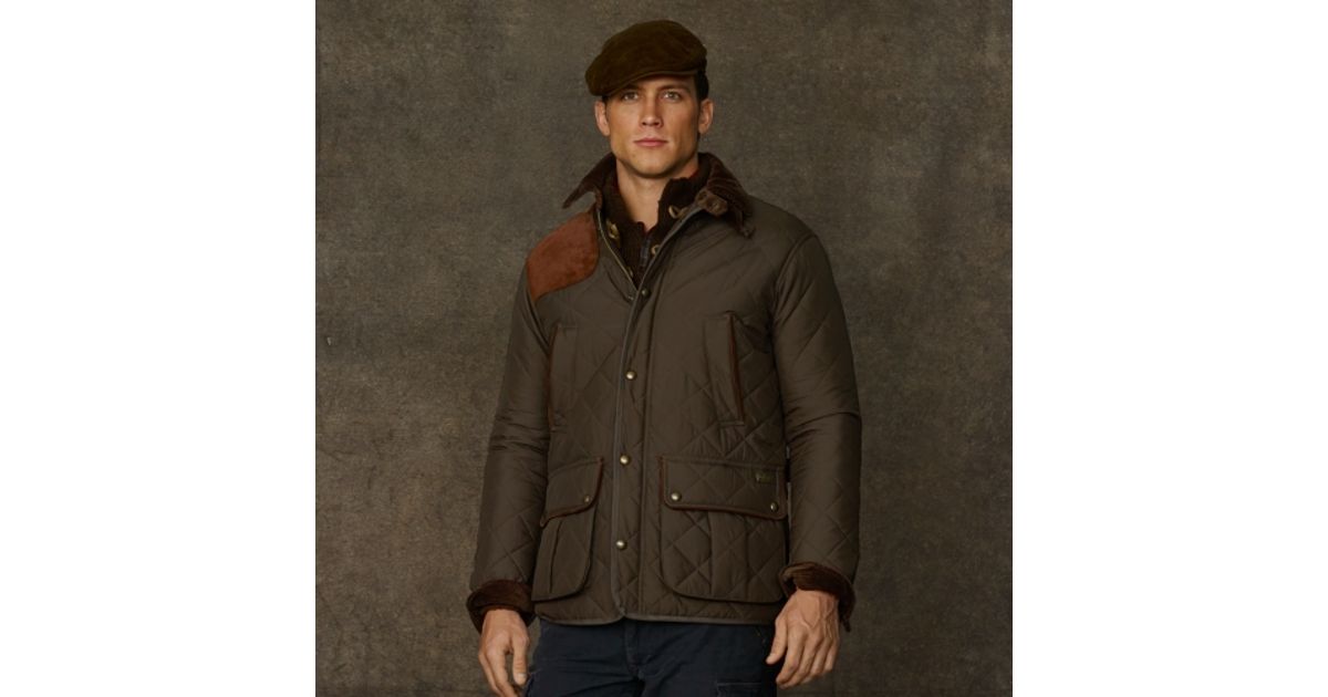 Lyst - Polo Ralph Lauren Brooks Quilted Car Coat in Brown for Men