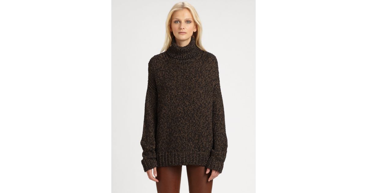oversized turtleneck black