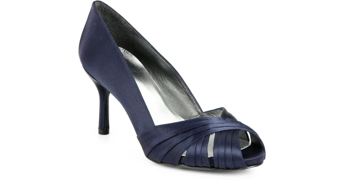 stuart weitzman satin heels