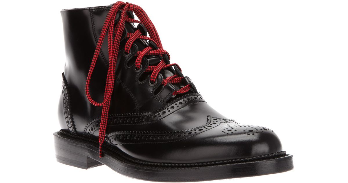 saint laurent brogue boots