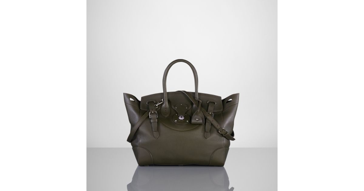 Lyst Ralph Lauren Soft Ricky Bag In Green
