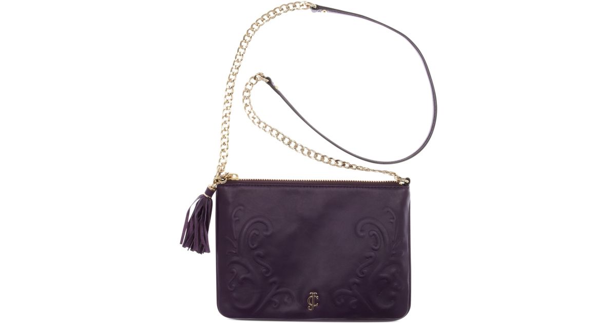 Lyst Juicy Couture Handbag Olvera Leather Flat Lyst Juicy Couture Handbag Olvera Leather Flat Crossbody In Purple