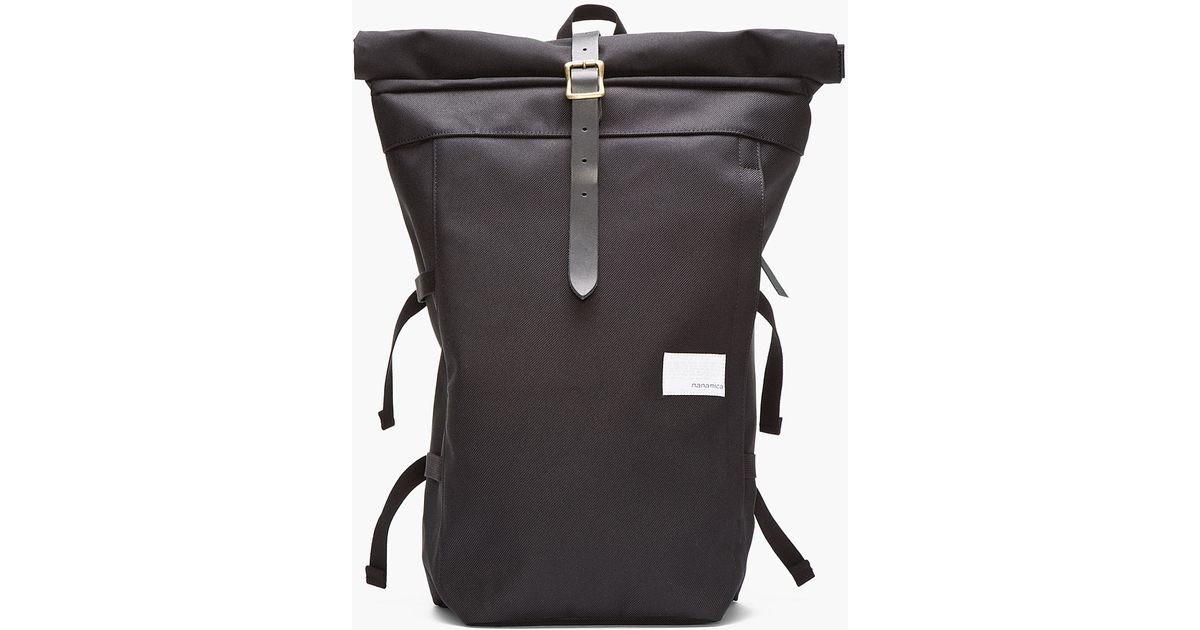 Nanamica Black Roll_top Cycling Backpack in Black for Men Lyst