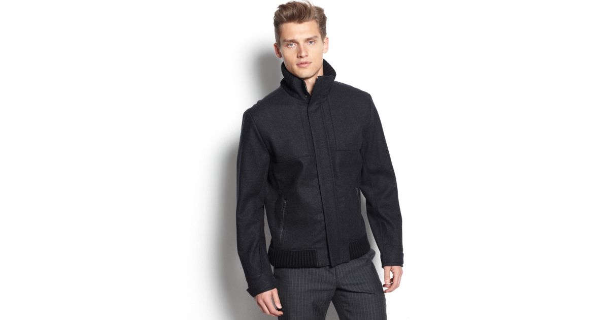 Lyst Calvin Klein Macys Holiday Exclusive Patterned Wool Er Lyst Calvin Klein Macys Holiday Exclusive Patterned Wool Er Jacket In Gray For Men