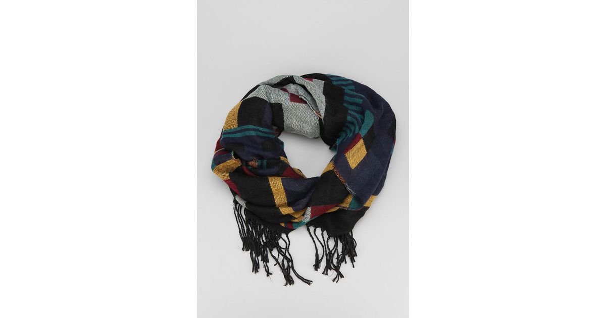 Lyst Urban outfitters Geo Blanket Scarf for Men