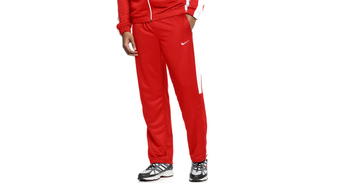 red nike tribute pants