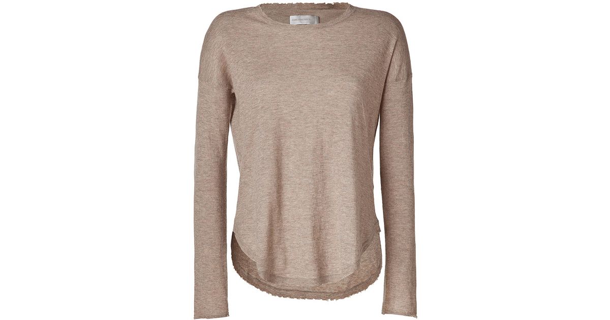 Lyst - Zadig & Voltaire Warm Taupe Cashmere Kimmy Pullover in Brown