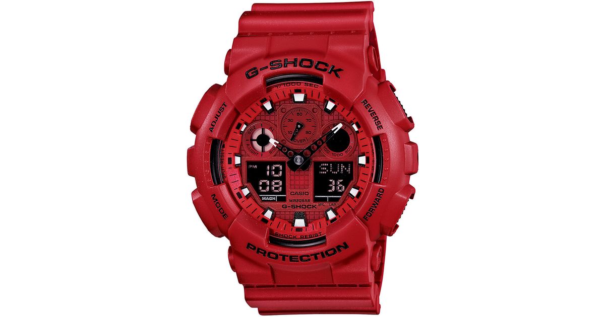 g shock red color watch
