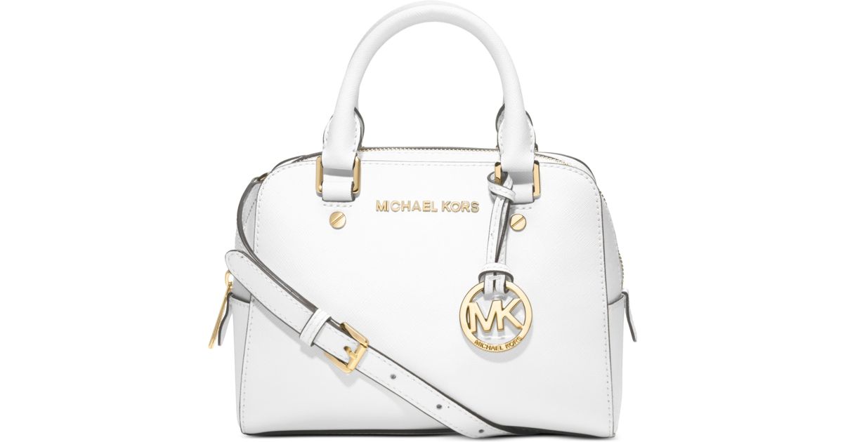 Lyst - Michael kors Jet Set Small Travel Satchel in White