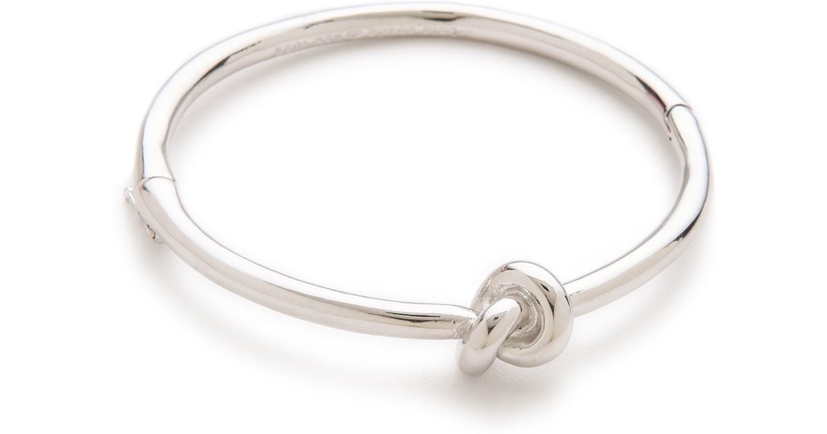 Kate spade Sailor's Knot Bangle Bracelet in Silver Lyst