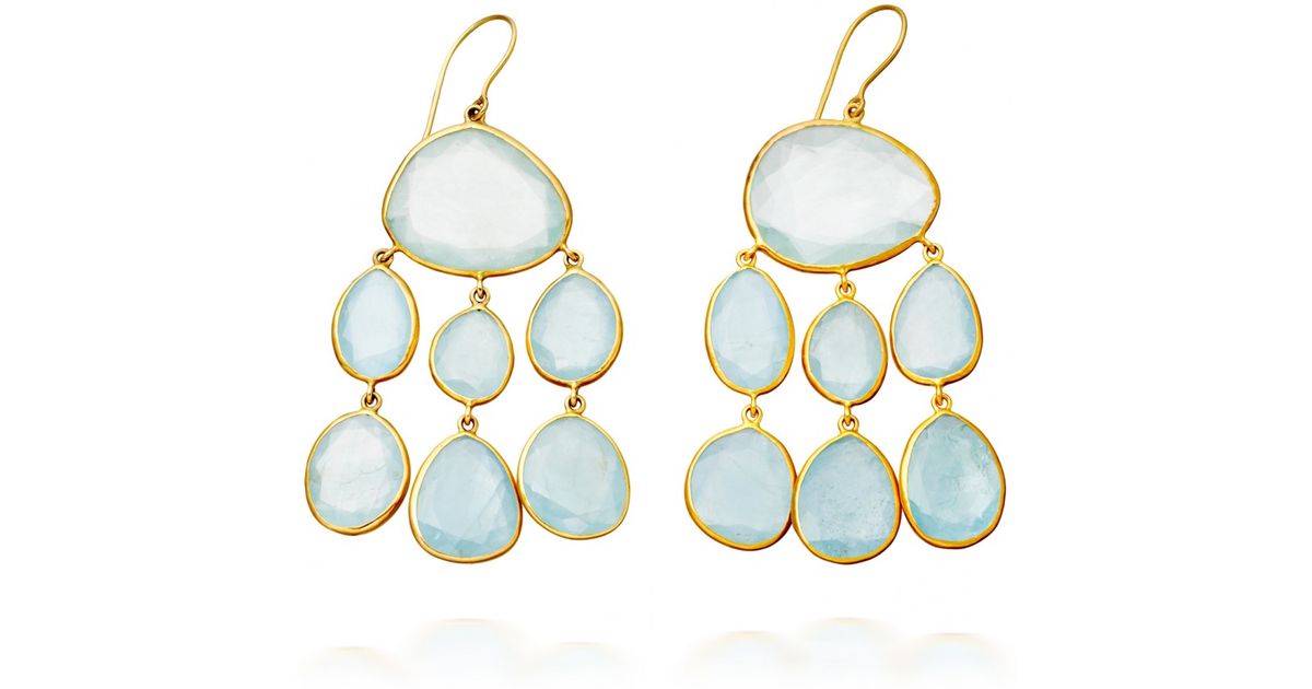 Lyst Pippa Small Aqua Baby Jellyfish Earrings In Blue