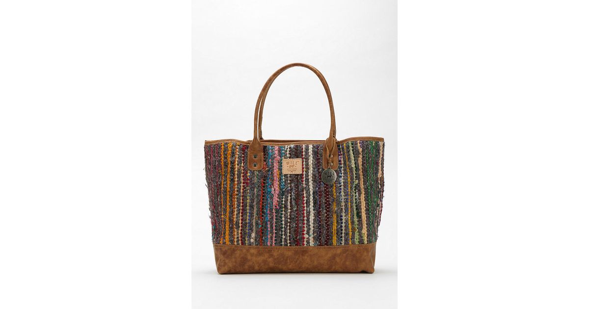 Lyst Urban Outers Will Leather Goods Silk Rag Rug Tote Bag In Lyst Urban Outers Will Leather Goods Silk Rag Rug Tote Bag In Black