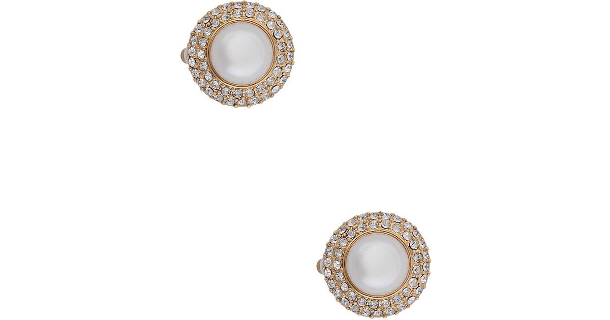 Forever 21 Sophisticated Clip On Earrings In White Lyst