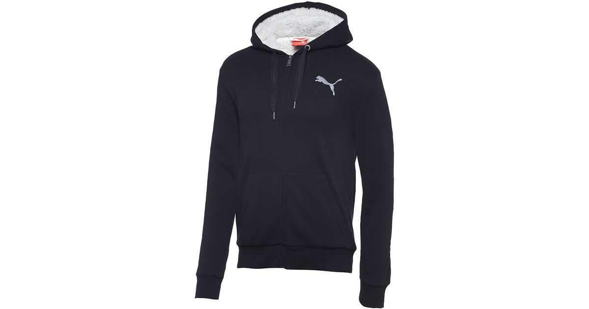 puma black hoodie jacket