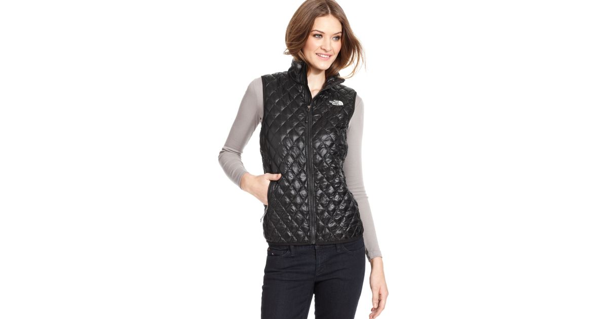 north face quilted vest