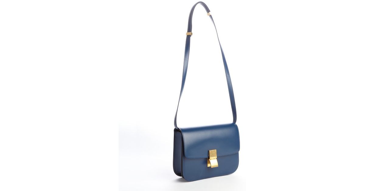 Cline Blue Classic Box Shoulder Bag in Blue | Lyst  