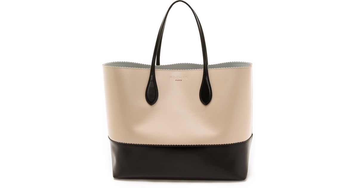 rochas leather tote