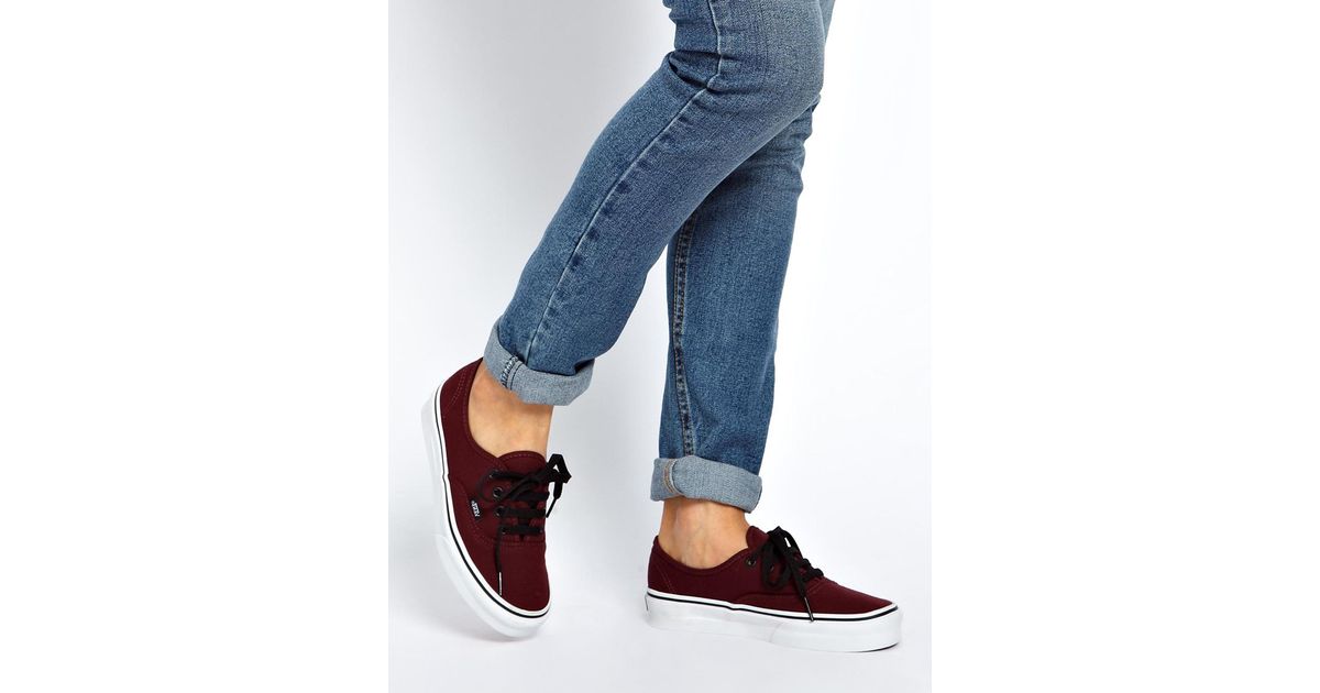 vans authentic burgundy vans authentic burgundy