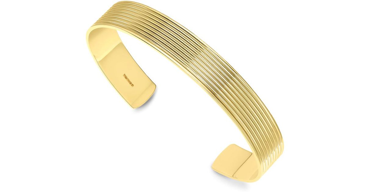 Theo fennell Gold Whip Men's Torque Bangle in Metallic for Men | Lyst