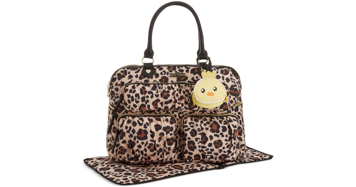 Lyst Betsey Johnson Moms The Word Baby Bag In Natural