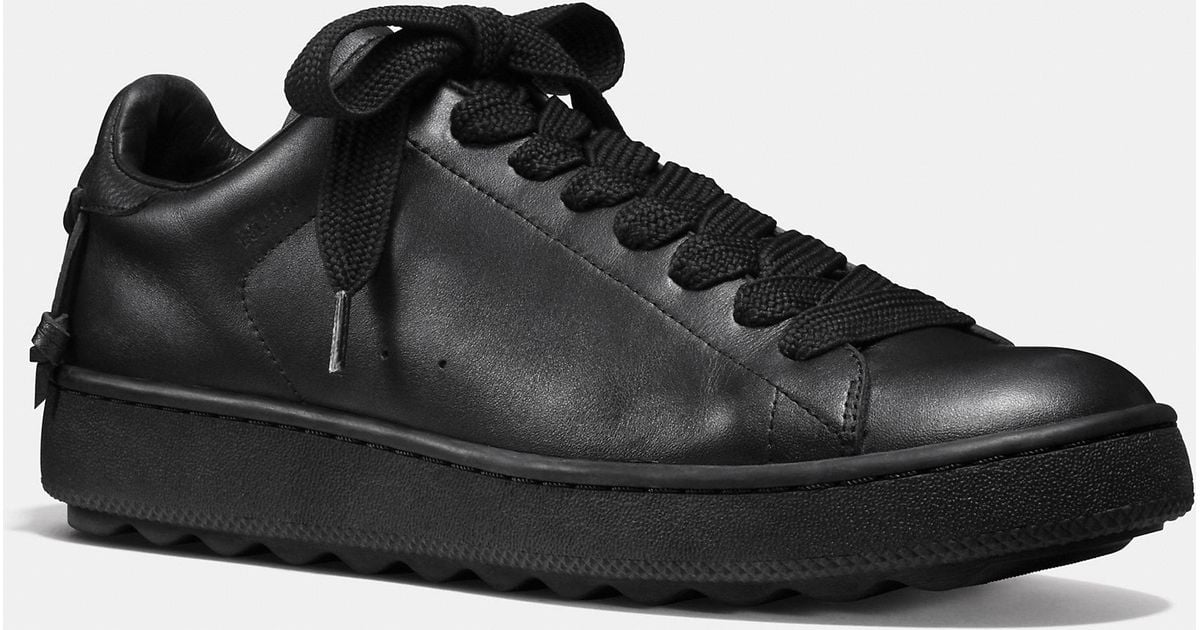 Coach Leather C101 Low Top Sneaker in Black for Men | Lyst