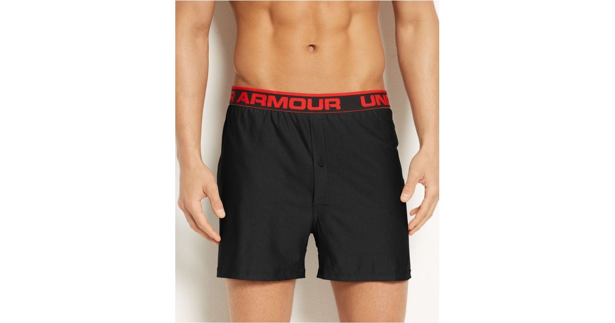 Lyst - Under Armour Original Knit Boxer Loose Fit in Black for Men