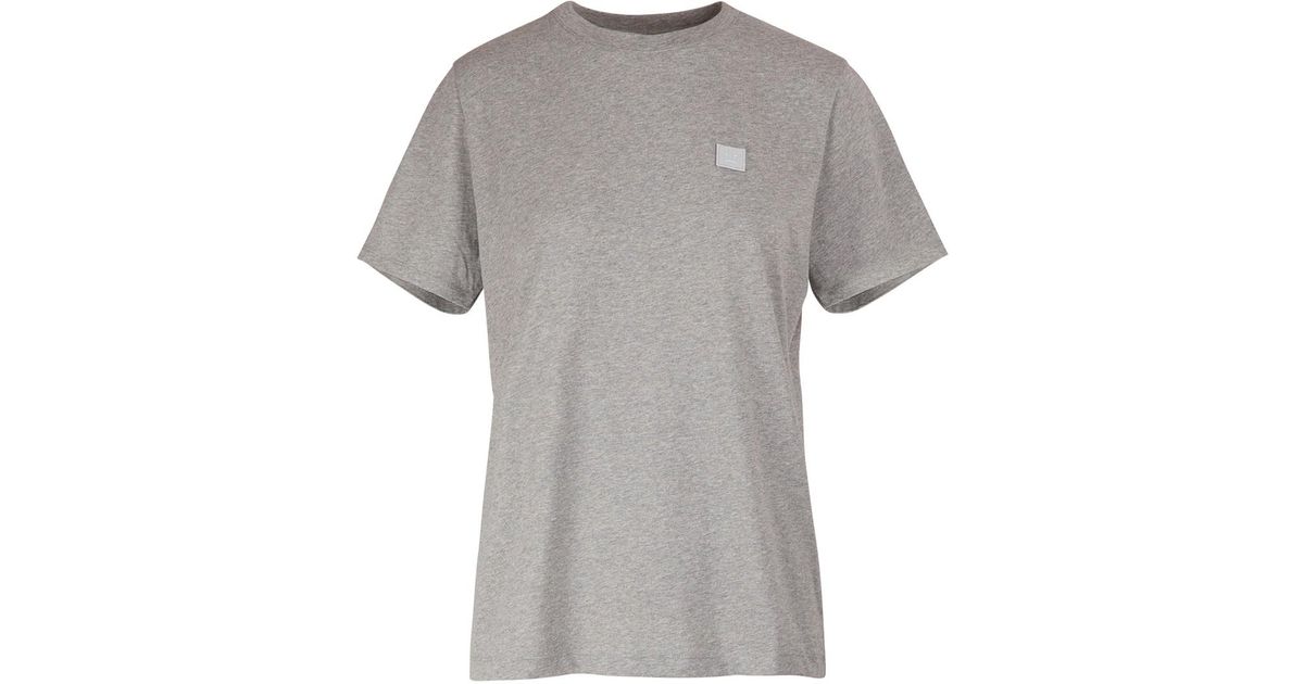 Acne Studios Ellison T-shirt in Light Grey Melange (Gray) - Lyst