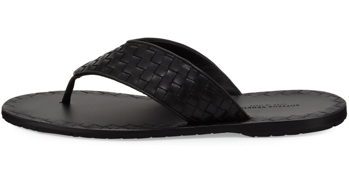 bottega veneta mens flip flops